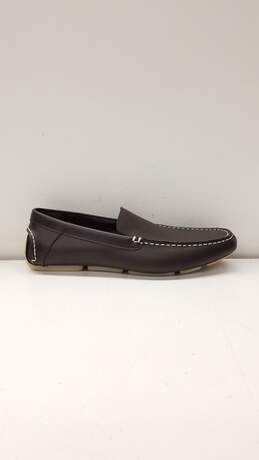 Calvin Klein Miguel Brown Perforated Leather Driver Loafers Men's Size 10