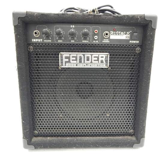 Fender Brand Rumble 15 Model Bass Amplifier w/ Power Cable image number 1
