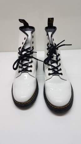 Dr. Marten Zavala White Patent Leather Boots - M8/W10 alternative image