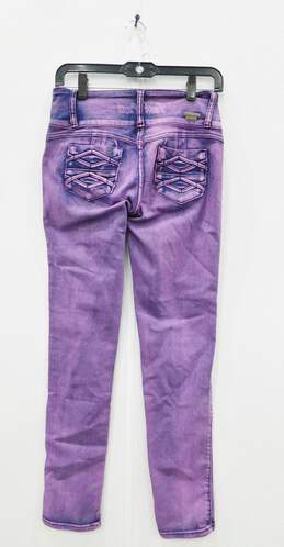 Tush Push New Purple Color Stretch Push up Skinny Jeans Size 7 alternative image