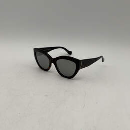 Womens Black Turtle Shell Smoke Mirror Chunky Cat Eye Sunglasses alternative image