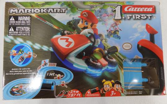 Mario Kart Slot Car Race Track w/ 2 Cars Mario, Carrera First Nintendo image number 1