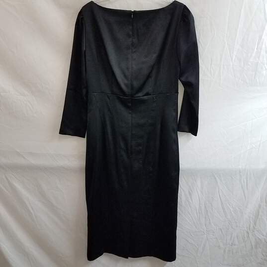 Nanette Lepore Black In The Sky Sheath Bow Dress Size 6 image number 2