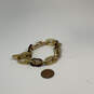 Designer Michael Kors Gold-Tone Toggle Chunky Link Chain Bracelet image number 2
