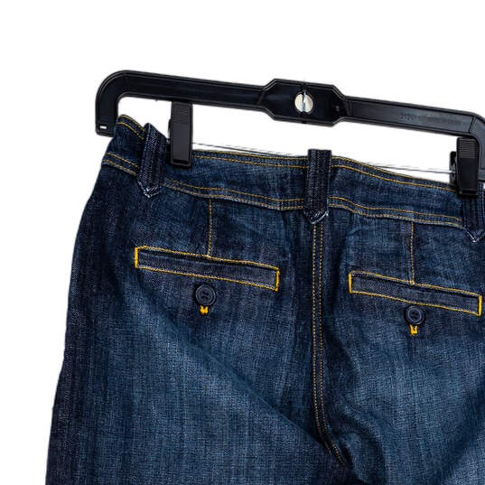 NWT Womens Blue Denim Medium Wash Stretch Wide Leg Jeans Size 6 image number 4