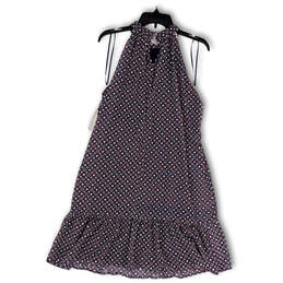 NWT Womens Multicolor Printed Halter Neck Sleeveless A-Line Dress Size 6 alternative image