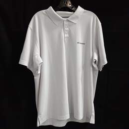 Columbia Men's White Polo Shirt Size XL