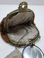 Vintage Victorian Reticule Hand Beaded Silk Lined Evening Purse Women's image number 3