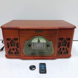 Electrohome Wellington CD Player, Radio and Record Player Retro Music System
