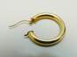 14K Gold Chunky Tube Hoop Single Earring 1.2g image number 3
