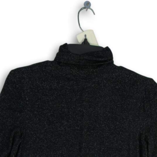 NWT Simply Vera Vera Wang Womens Gray Turtleneck Pullover Sweater Size XS image number 3