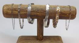 Artisan 925 & Vermeil Wide Herringbone Braided Fancy Cable Greek Key & Box Chain Bracelets Variety 38.3g