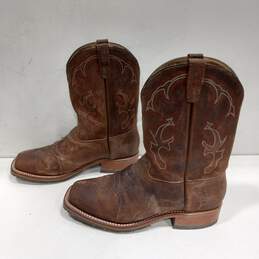 Double-H Men's Pull On Leather Western Style Boots Size 14 alternative image