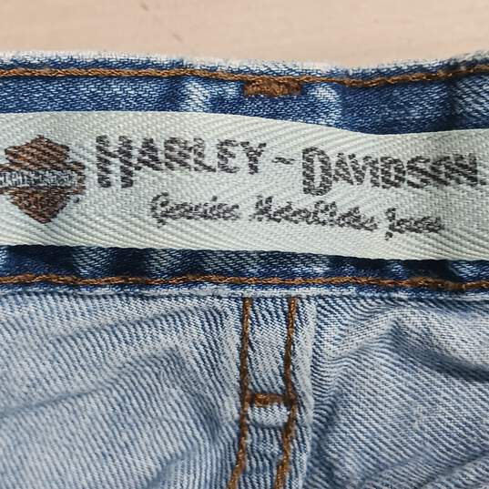 Harley Davidson Blue Jeans Men's Size 36x34 image number 3