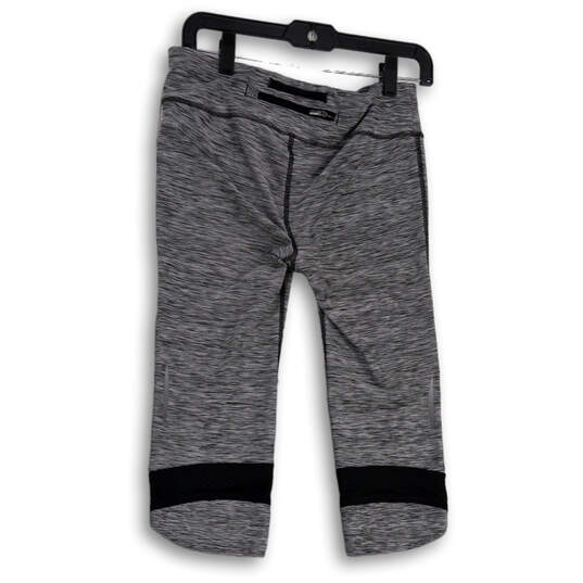 Womens Gray Space Dye Pull-On Stretch Capri Leggings Size Medium image number 1