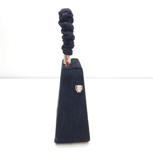 Zara Chain Strap Top Handle Satchel Black image number 7