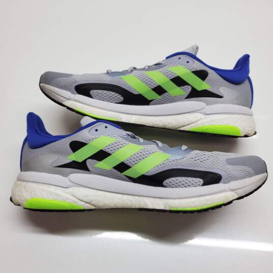 2021 MEN'S ADIDAS SOLARBOOST 3 'GREY/BLUE/LIME' S42995 SIZE 14 image number 2