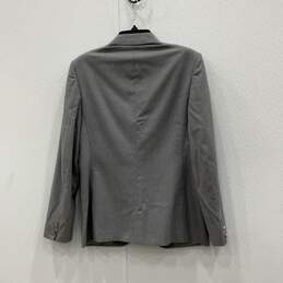 Burberry Mens Gray Notch Lapel Long Sleeve One Button Blazer With COA alternative image