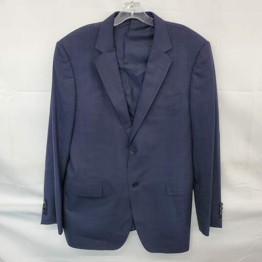 Authenticated Gucci Navy 2 Button Suit Jacket Men's Size 52R image number 1