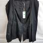 Crea women's black mid length jacket w stitching detail nwt UK 8 / US 4 image number 5