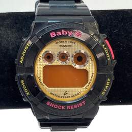 Designer Casio Baby-G 3254 Black Shock Resist Day & Date World Time Wristwatch