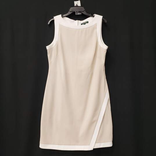 Lauren Ralph Lauren Women's Ivory Dress SZ M image number 1