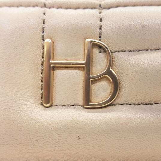 Henri Bendel Tan Quilted Leather Gold Chain Shoulder Zip Evening Bag image number 3