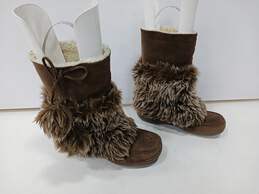 Skechers Women's Somethin' Else Brown Faux Fur Sherpa Lined Boots Size 8.5 alternative image