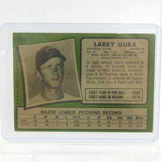 1971 Larry Gura Topps Rookie Chicago Cubs image number 3