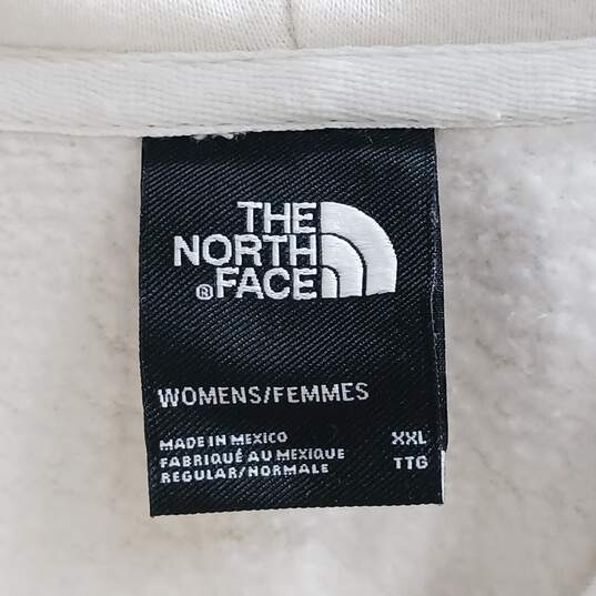 The North Face Women's Logo White Cotton Blend Pullover Hoodie Size XXL image number 5