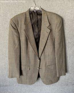 Authentic Burberry Mens Brown Suit Jacket NO SIZE Pit to Pit 23"