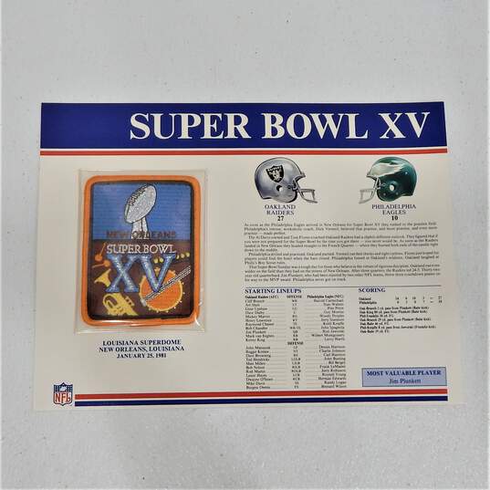 The Official NFL Super Bowl Patch Collection Super Bowl XV image number 1