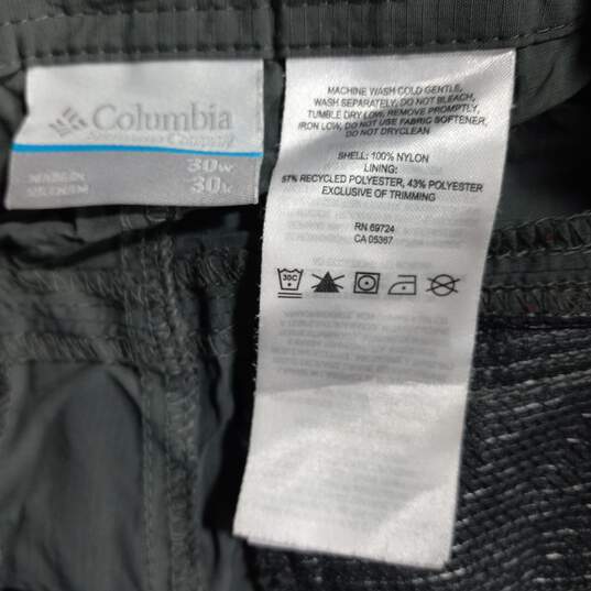 Columbia Gray Convertible Hiking Pants Men's Size 30x30 image number 3