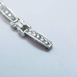 10K White Gold Diamond Tennis Bracelet For Repair Or Scrap 8.5g alternative image
