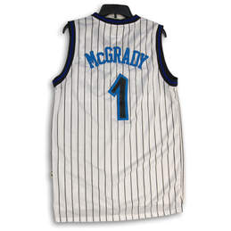 Mens White Blue Orlando Magic Tracy McGrady #1 MBA Basketball Jersey Size L alternative image