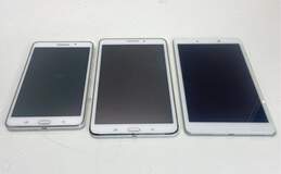 Samsung Galaxy Tab Assorted Models Tablet Lot of 3 (For Parts or Repair)