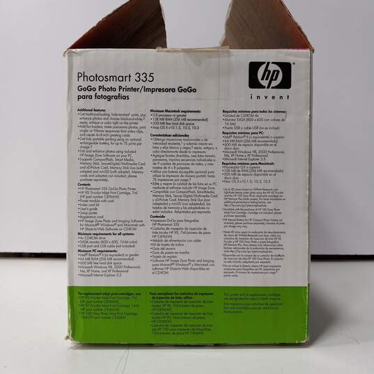 HP Photosmart 335 Printer in Original Box image number 7