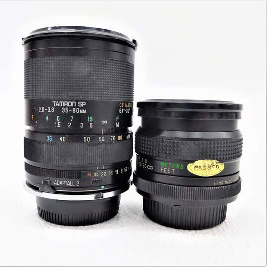 Nikon FE SLR 35mm Film Camera With 2 Lenses & Case image number 4