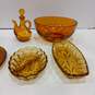 Bundle of 13 Amber Glass Dishes image number 3