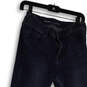 Womens Blue Medium Wash Denim Rockstar Raw Hem Skinny Leg Jeans Size 8 image number 3