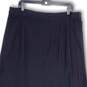 Womens Black Elastic Waist Flat Front Pull-On Long Flare Skirt Size Large image number 4
