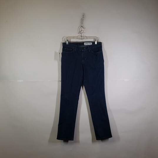 Womens Relaxed Fit Medium Wash Denim Straight Leg Jeans Size 4 image number 1