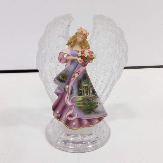 Thomas Kincaid Porcelain & Crystal Angel Figurine image number 1