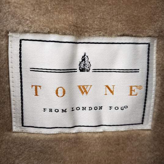 Towne From London Fog Women Khaki Coat Sz 14P image number 1