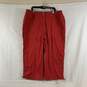Women's Red Cropped Pants, Sz. 2 image number 1
