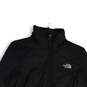 Womens Black Long Sleeve Mock Neck Full-Zip Quilted Jacket Size XS image number 3