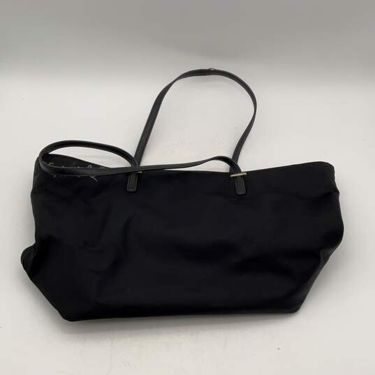 Kate Spade Womens Black Leather Top Handle Inner Pocket Tote Bag Purse image number 2