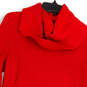 Womens Red Long Sleeve Turtle Neck Knitted Pullover Sweater Size Small image number 4