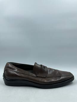 Authentic Tod's Chestnut Penny Loafers M 10.5