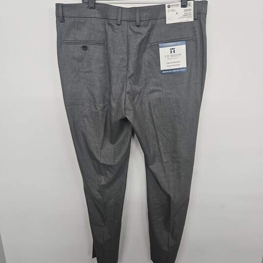 Grey Straight FIt Premium Dress Pants image number 2